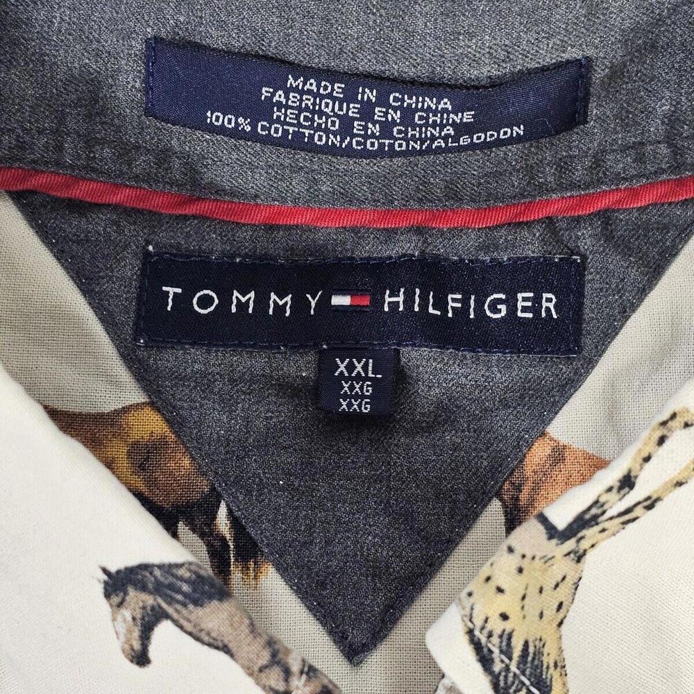 Davy Jones Horse Themed Button-Down Shirt Mens Size XXL Tommy Hilfiger - Picture 3 of 11